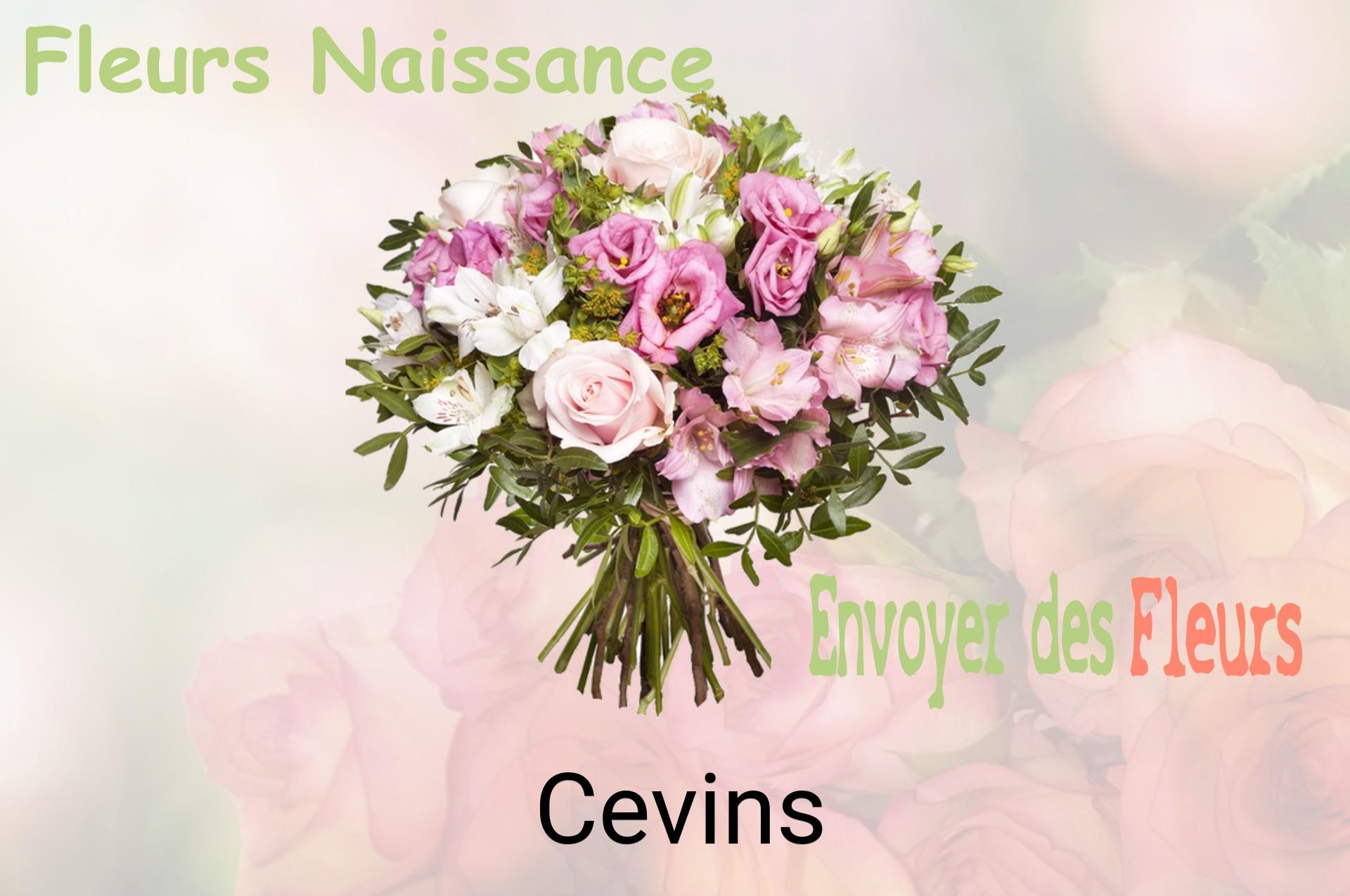 Bouquet de fleurs de naissance livré à Cevins